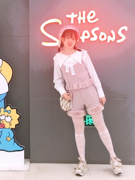「Swankiss（スワンキス）のアイテム（ハンチング/ベレー帽）」を使った、étoileさん（レディース・165cm）の春コーディネート