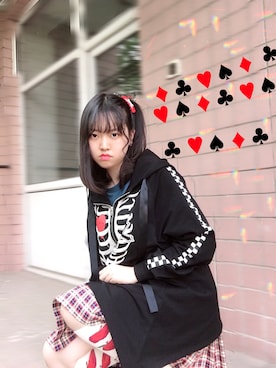 「夏」｜「アイテム（モッズコート）」を使った、étoileさん（レディース・165cm）の春コーディネート