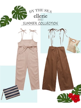 「ellerie（エルリエ）のアイテム」を使った、エルリエさん（レディース・170cm）の春コーディネート