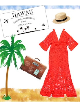 「エルリエ」｜エルリエさん（レディース・170cm）の春コーディネート