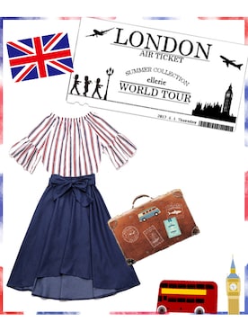 「エルリエ」｜エルリエさん（レディース・170cm）の夏コーディネート