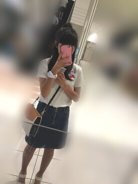 「iFace（アイフェイス）のアイテム（その他）」を使った、さきさん（レディース・157cm）の夏コーディネート