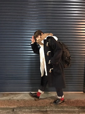 「ehka sopo（エヘカソポ）のアイテム（ジャケット/アウター）」を使った、橋下美好さん（レディース・158cm）の冬コーディネート