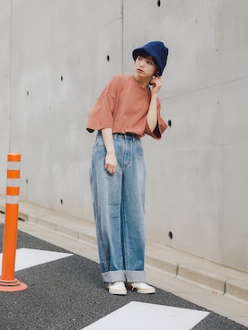 デニムパンツを使った 全身ユニクロ のレディース人気ファッションコーディネート ユーザー Wearista Wear