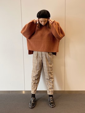 「ADOLESCENCE （アドレセンス）のアイテム」を使った、橋下美好さん（レディース・158cm）の秋コーディネート