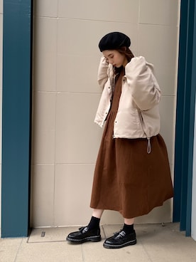 「ADOLESCENCE （アドレセンス）のアイテム」を使った、橋下美好さん（レディース・158cm）の秋コーディネート