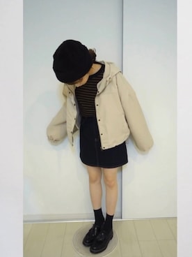 「ADOLESCENCE （アドレセンス）のアイテム」を使った、橋下美好さん（レディース・158cm）の秋コーディネート