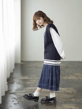 橋下美好さん（レディース・158cm）の秋コーディネート