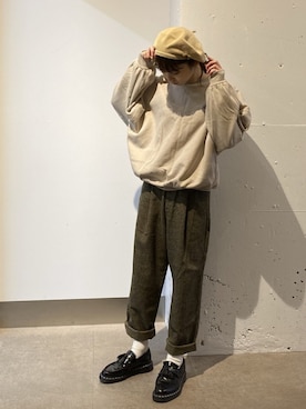 「apres jour（アプレジュール）のアイテム（スウェット）」を使った、橋下美好さん（レディース・158cm）の冬コーディネート