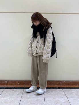 「ehka sopo（エヘカソポ）のアイテム」を使った、橋下美好さん（レディース・158cm）の冬コーディネート