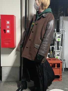 「Kastane」｜「アイテム（パーカー）」を使った、ユキさん（レディース・157cm）の冬コーディネート