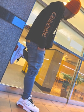 「アイテム（ニットキャップ/ビーニー）」を使った、paris1183さん（メンズ・177cm・20代）の春コーディネート