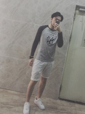 「ny（エヌワイ）のアイテム」を使った、疯狂的腋毛さん（メンズ・182cm）の夏コーディネート