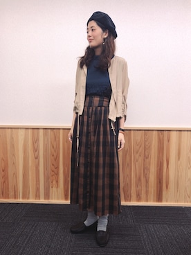 「BACK NUMBER（バックナンバー）のアイテム（オールインワン・サロペット）」を使った、tachanさん（レディース・166cm）の夏コーディネート
