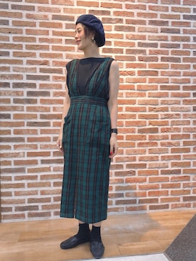 「BACK NUMBER（バックナンバー）のアイテム（オールインワン・サロペット）」を使った、tachanさん（レディース・166cm）の夏コーディネート