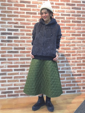 「Right-on（ライトオン）のアイテム（ブルゾン）」を使った、tachanさん（レディース・166cm）の秋コーディネート