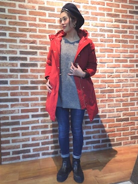 「BACK NUMBER（バックナンバー）のアイテム（ダウンジャケット/コート）」を使った、tachanさん（レディース・166cm）の冬コーディネート