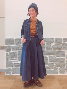 「MANEBU（マネブ）のアイテム」を使った、tachanさん（レディース・166cm）の冬コーディネート