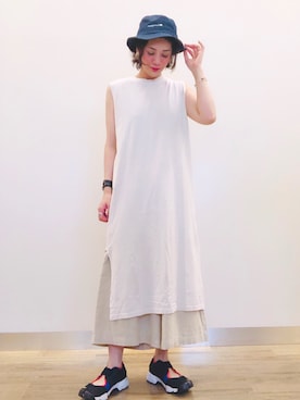 「Right-on（ライトオン）のアイテム（パンツ）」を使った、tachanさん（レディース・166cm）の夏コーディネート
