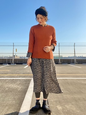「BACK NUMBER（バックナンバー）のアイテム（シャツワンピース）」を使った、tachanさん（レディース・166cm）の春コーディネート
