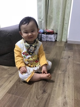 「生後11ヶ月」｜「アイテム（その他）」を使った、あおちゃんさん（キッズ・70cm）の春コーディネート