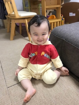 「生後11ヶ月」｜「アイテム（その他）」を使った、あおちゃんさん（キッズ・70cm）の春コーディネート