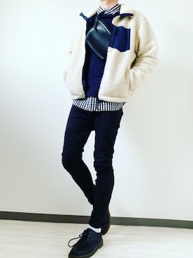 「ギンガムチェックシャツ」｜hikaruさん（メンズ・173cm・20代）の春コーディネート