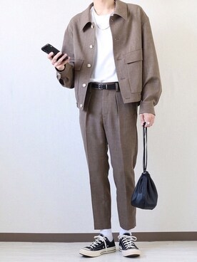 「ct70」｜「アイテム（ブルゾン）」を使った、hikaruさん（メンズ・173cm）の春コーディネート