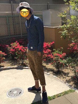 「ADPOSION（アドポーション）のアイテム（トップス）」を使った、くろぶちさん（メンズ・182cm）の秋コーディネート