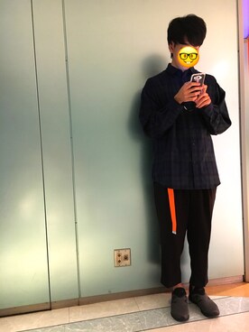 「ロングガチャベルト」｜くろぶちさん（メンズ・182cm）の秋コーディネート