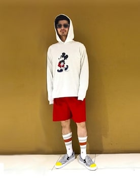 「Amb（エーエムビー）のアイテム」を使った、太田さん（メンズ・175cm）の春コーディネート