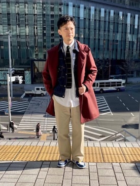 「SCYE BASICS（サイベーシックス）のアイテム（ジャケット/アウター）」を使った、UNITED ARROWS 原宿本店 メンズ館 STAFF 01さん（メンズ・178cm）の冬コーディネート