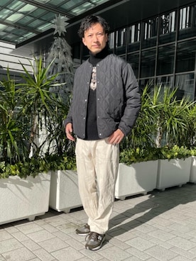 「UNITED ARROWS（ユナイテッドアローズ）のアイテム（その他アウター）」を使った、UNITED ARROWS 原宿本店 メンズ館 STAFF 01さん（メンズ・178cm）の冬コーディネート