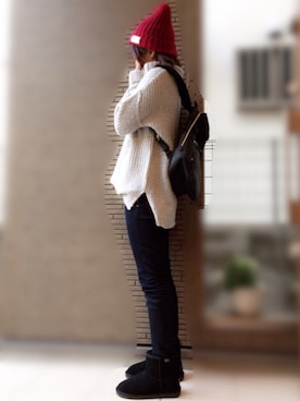 maho...さん（レディース・160cm）の冬コーディネート