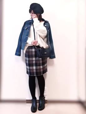 maho...さん（レディース・160cm）の冬コーディネート