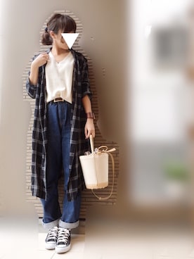 「アイテム（バングル/リストバンド）」を使った、maho...さん（レディース・160cm・20代）の春コーディネート
