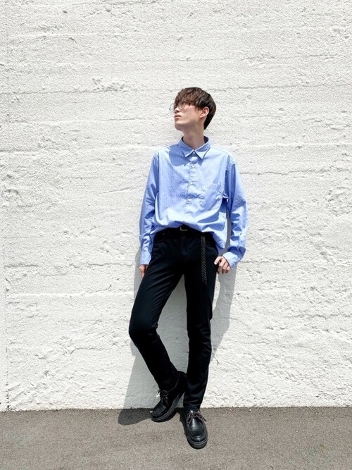 よっしー ユニクロのシャツ ブラウスを使ったコーディネート Wear
