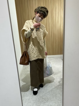 「カンフーシューズ」｜たさん（レディース・158cm）の冬コーディネート