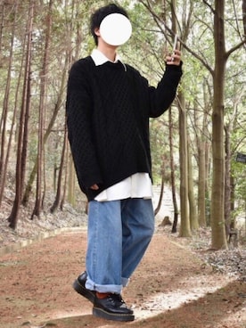 「UNIQLO（ユニクロ）の50色ソックス（消臭機能付き）（ソックス/靴下）」を使った、tendon...🚶‍♂️さん（メンズ・168cm）の冬コーディネート