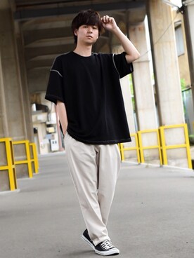 「ステッチ」｜「アイテム（その他）」を使った、tendon...🚶‍♂️さん（メンズ・168cm）の春コーディネート
