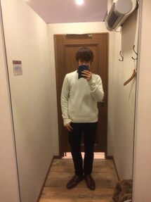 UNIQLO | 黒スキニー(チノパンツ)