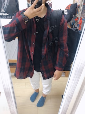 「ZARA（ザラ）のアイテム（Tシャツ/カットソー、ブラック系）」を使った、miruさん（レディース・155cm）の春コーディネート