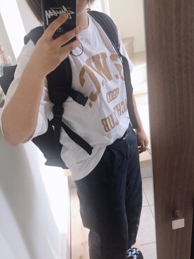 「school」｜「アイテム（アクセサリー）」を使った、miruさん（レディース・155cm）の夏コーディネート
