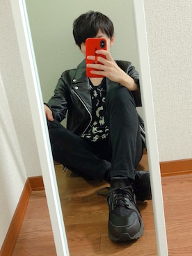 「ハラチ」｜「アイテム（ジャケット/アウター）」を使った、しぃさん（メンズ・163cm）の秋コーディネート