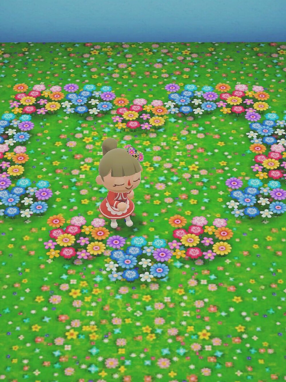「ポケ森」｜「フェアリーなかみかざりのアイテム（その他ヘアアクセサリー、ピンク系）」を使った、くろぶちさん（レディース・160cm）の春コーディネートの1枚目の写真