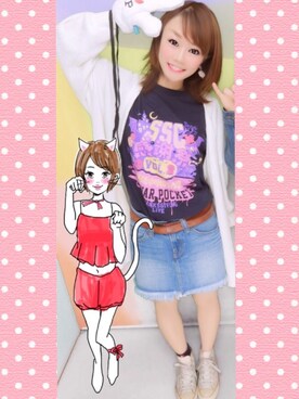 かおりさん（レディース・154cm）の春コーディネート