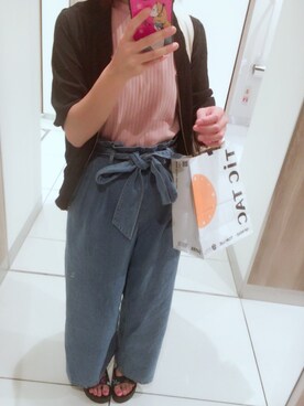 「CARLO ROSSETTI（カルロロセッティ）のアイテム」を使った、かおりさん（レディース・154cm）の夏コーディネート