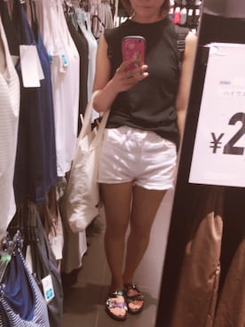 「CARLO ROSSETTI（カルロロセッティ）のアイテム」を使った、かおりさん（レディース・154cm）の夏コーディネート