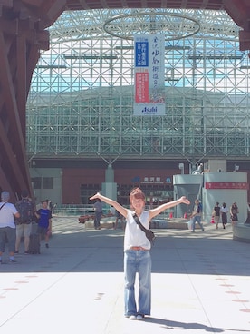 「Cactus..cepo.（カクタスセポ）のアイテム」を使った、かおりさん（レディース・154cm）の夏コーディネート