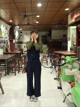 「STYLE」｜「アイテム（オールインワン・サロペット）」を使った、Kさん（レディース・160cm）の春コーディネート